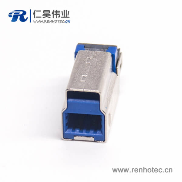 USB 3.0B公帶銅殼短體1U''